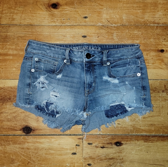 American Eagle Outfitters Pants - American Eagle Shortie Frayed Shorts size 8
